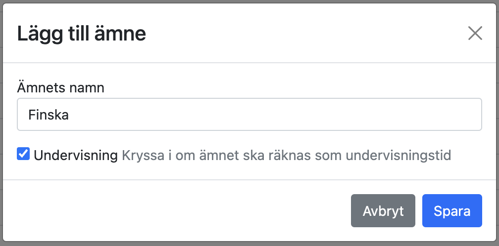 Lägg till nytt ämne