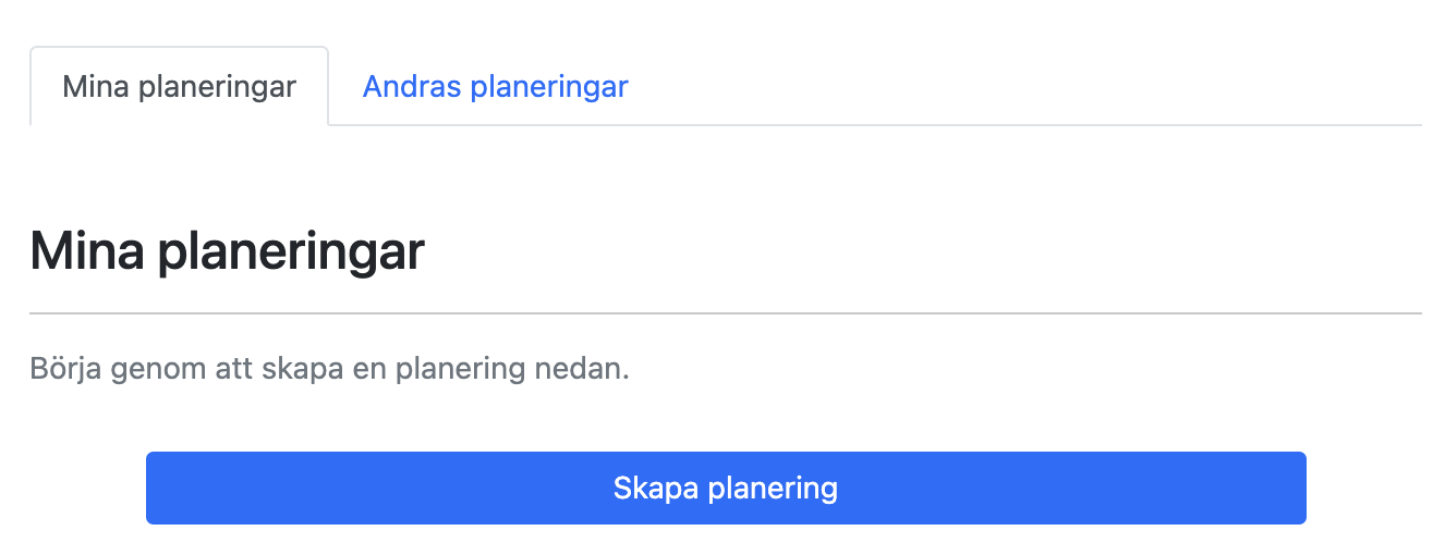 Skapa planering